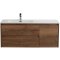 Тумба с раковиной BelBagno KRAFT-1200-2C-1A-SO-RT-L Rovere Tabacco