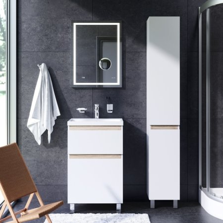 Зеркало AM.PM Gem 55 M91AMOX0553WG с подсветкой с механическим выключателем 