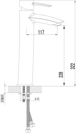 Смеситель для раковины Lemark Atlantiss (LM3209C) 