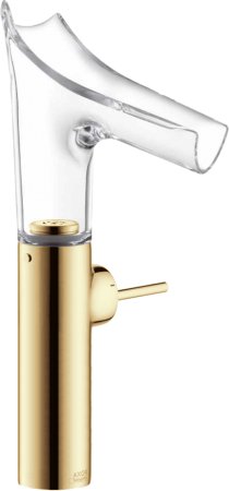 Смеситель Axor Starck V 12114990 polished gold-optic, для раковины 