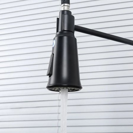 Смеситель для кухни Gappo G4398-66 Черный матовый 