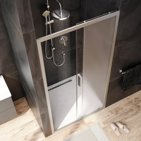 Душевая дверь AM.PM Gem Solo 100 W90G-100-1-195MM профиль Хром матовый стекло матовое-прозрачное 