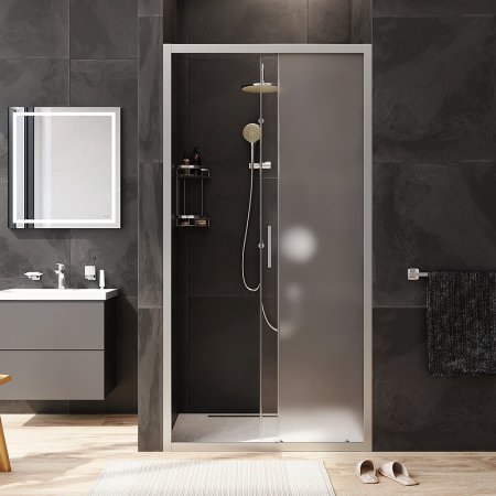 Душевая дверь AM.PM Gem Solo 100 W90G-100-1-195MM профиль Хром матовый стекло матовое-прозрачное 