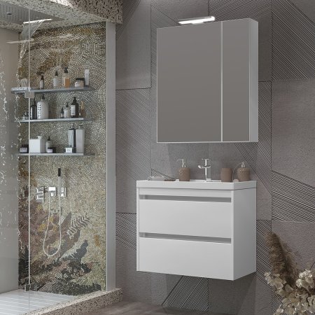 Зеркальный шкаф Opadiris Фреш 70 00-00003584 Белый глянцевый 