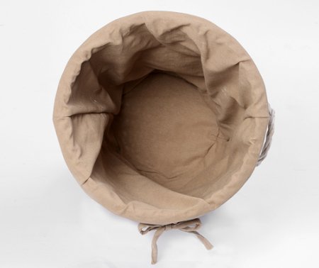 Корзина для белья WasserKRAFT Aller WB-106-M белая, средняя 