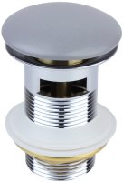 Донный клапан Bronze de Luxe 1002/1GR click-clack Серый