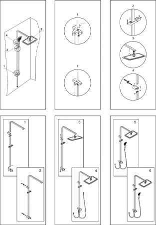 Душевая стойка WasserKRAFT A042 