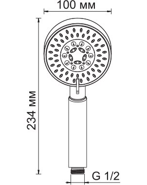 Душевая лейка WasserKRAFT A036 