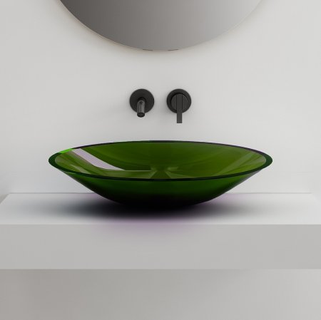 Раковина-чаша Abber Kristall 54 AT2812Emerald Зеленая 