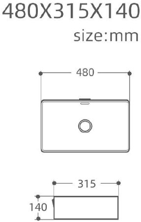 Раковина-чаша Aquanet Perfect-2-MB 48 273677 Черная матовая 