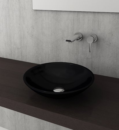 Раковина-чаша Bocchi Lucca Venezia 40 1120-005-0125 Черная глянцевая 