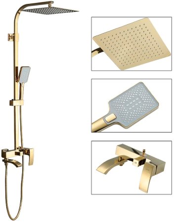 Душевая система Gappo G07-3 G2407-3 Золото 