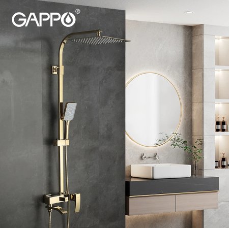 Душевая система Gappo G07-3 G2407-3 Золото 