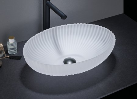 Раковина-чаша CeramaLux 51 GL49-JA Белая матовая 