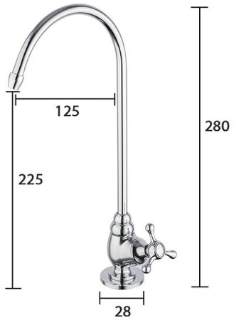 Кран для одного типа воды Frap H52 F1052-9 Хром 