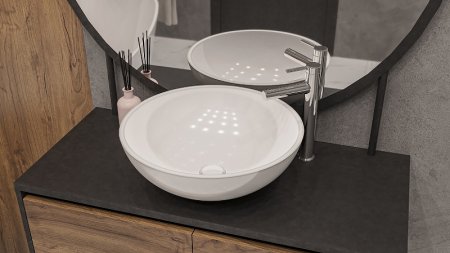 Раковина-чаша Whitecross Cornelian 43 0714.043043.100 Белая глянцевая 