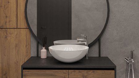 Раковина-чаша Whitecross Cornelian 43 0714.043043.100 Белая глянцевая 