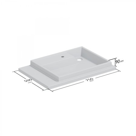 Раковина над стиральной машиной СаНта Юпитер 75 R 