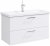 Тумба под раковину Aqwella Манчестер 100 MAN01102 подвесная Белый глянец 