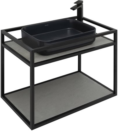 Консоль под раковину Allen Brau Liberty 75 1.33001.BB Черный браш 