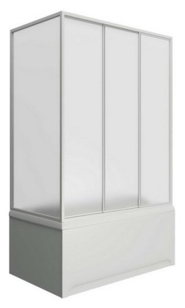 Шторка на ванну Bas Бриз, Верона, Ибица 3 ств., пластик 