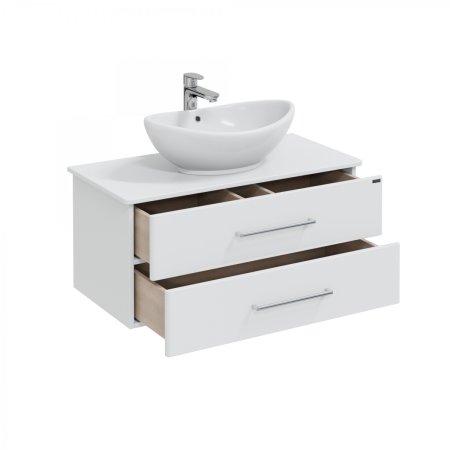 Тумба Санта Вегас 90 подвесная с умывальником Гамма 56 