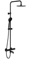Душевая система Omnires Y 1234A с термостатом, черная