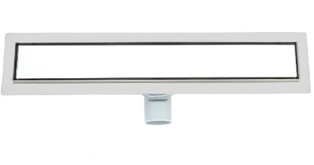 Душевой лоток ALMAes Laguna 90 LG90WH с Белой решеткой 