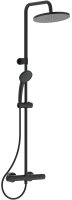 Душевая система Ideal Standard Ceratherm T25 A7546XG с термостатом Черная матовая