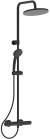 Душевая система Ideal Standard Ceratherm T25 A7546XG с термостатом Черная матовая 