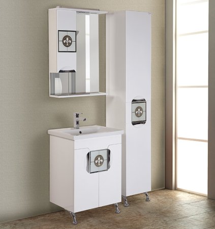 Тумба с раковиной Onika Флорена-Квадро 60.10 белая 