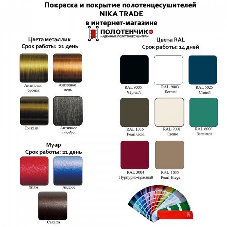 Полотенцесушитель водяной Ника Mix ВИРАЖ ЛП 100х50 