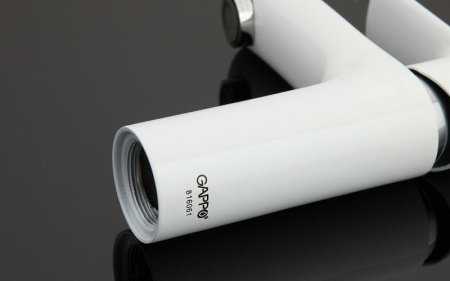 Смеситель для раковины Gappo G48 G1048 Белый Хром 