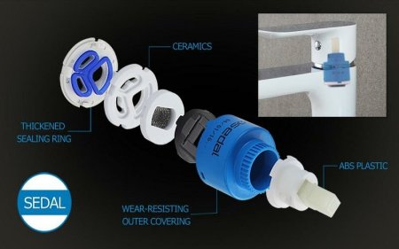 Смеситель для раковины Gappo G48 G1048 Белый Хром 