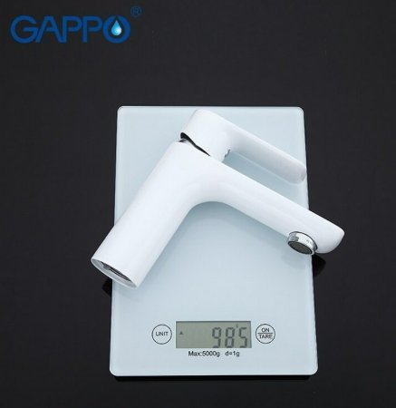 Смеситель для раковины Gappo G48 G1048 Белый Хром 