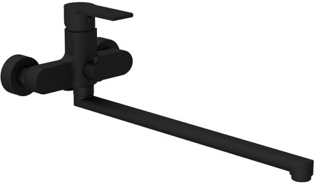 Смеситель для ванны Cersanit Brasko Black 64092 универсальный Черный матовый 