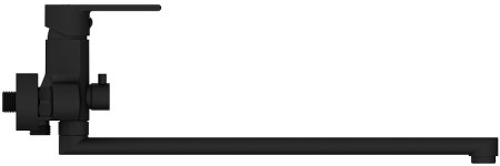 Смеситель для ванны Cersanit Brasko Black 64092 универсальный Черный матовый 