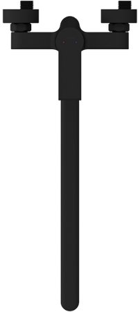 Смеситель для ванны Cersanit Brasko Black 64092 универсальный Черный матовый 