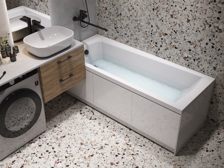 Смеситель для ванны Cersanit Brasko Black 64092 универсальный Черный матовый 