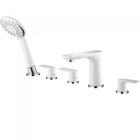 Смеситель на борт ванны GANZER GZ21088F WHITE/CHROME 