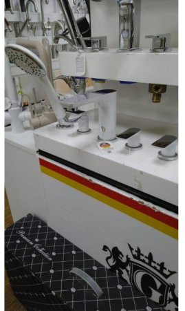 Смеситель на борт ванны GANZER GZ21088F WHITE/CHROME 