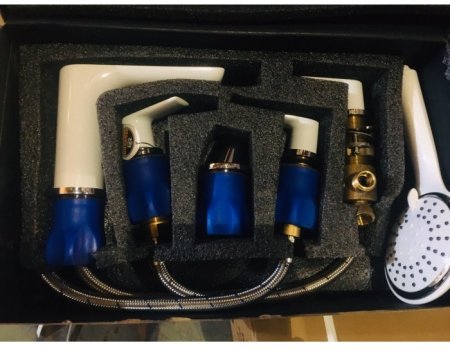 Смеситель на борт ванны GANZER GZ21088F WHITE/CHROME 