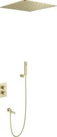 Душевой комплект Timo Petruma SX-5019/17SM с внутренней частью, золото матовое