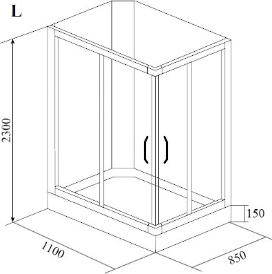 Душевая кабина Timo Lux TL-1504 L 