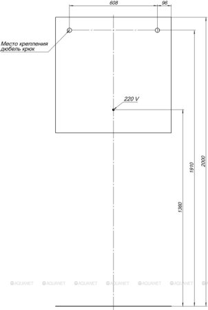 Тумба с раковиной Aquanet Августа 80 белый (ручка хром) 