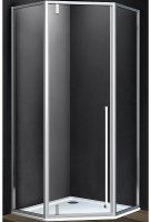 Душевой уголок Vincea Penta 100х100 VSP-3P100CL профиль Хром стекло прозрачное