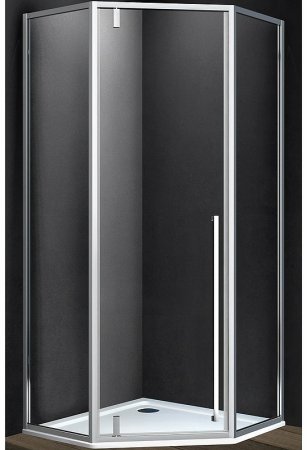 Душевой уголок Vincea Penta 100х100 VSP-3P100CL профиль Хром стекло прозрачное 