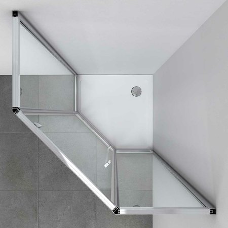 Душевой уголок Vincea Penta 100х100 VSP-3P100CL профиль Хром стекло прозрачное 