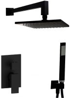 Душевая система Paffoni Elle KITEL018NO/MKING Черная матовая