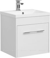 Тумба с раковиной Aquanet Августа 58 белый (ручка хром)